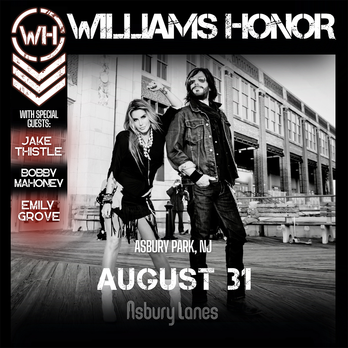 Williams Honor at Asbury Lanes Event Graphic