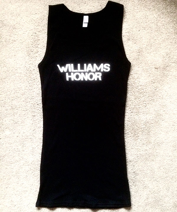 NEW! Williams Honor Black Tank Top